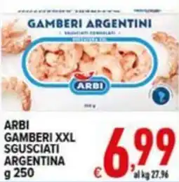 Iper Triscount Arbi gamberi xxl sgusciati argentina offerta