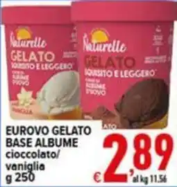 Iper Triscount Eurovo gelato base albume cioccolato/vaniglia offerta