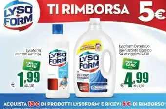 Lysoform Detersivo igienizzante classico