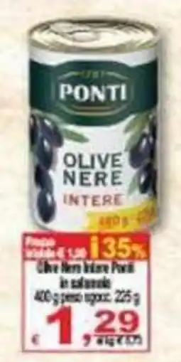 CTS Supermercati Olive Nere Intere Ponti offerta