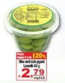 CTS Supermercati Olive verdi dolci giganti Lasoni offerta