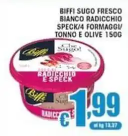 Sacoph Biffi sugo fresco bianco radicchio e speck offerta