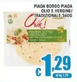 Sacoph Piada Borgo Piada Olio E. Vergine/ Tradizionale offerta