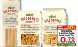 CTS Supermercati Pasta di semola di grano duro Rummo offerta