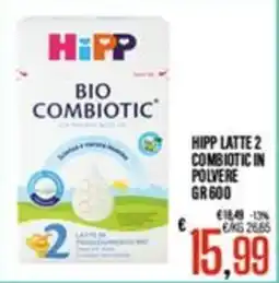 Supermercati EffePiù Hipp latte 2 combiotic in polvere offerta