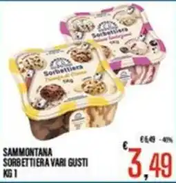 Supermercati EffePiù Sammontana Sorbettiera vari gusti offerta