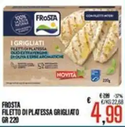 Supermercati EffePiù Frosta filetto di platea grigliato offerta