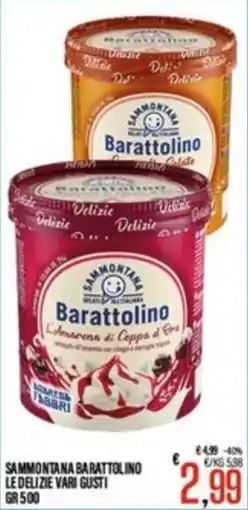 Supermercati EffePiù Sammontana Barattolino le delizie vari gusti offerta