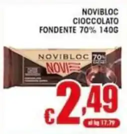 Sacoph Novibloc cioccolato fondente 70% offerta