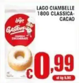 Sacoph Lago ciambelle classica cacao offerta