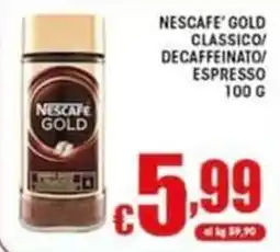 Sacoph Nescafe Gold classico offerta
