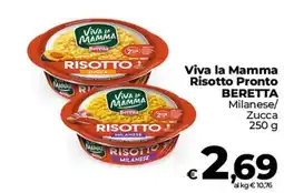 Ipercoop Radenza Viva la Mamma Risotto Pronto Beretta Milanese offerta