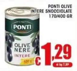 Sacoph Ponti olive nere intere offerta