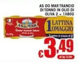 Sacoph As do Mar tonno trancio in olio di oliva offerta