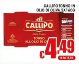 Sacoph Callipo tonno all'olio di oliva offerta