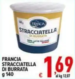 Iper Triscount Francia stracciatella di burrata offerta