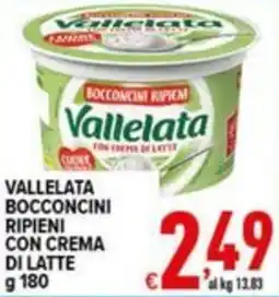 Iper Triscount Vallelata bocconcini ripieni con crema di latte offerta