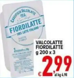 Iper Triscount Valcolatte Fiordilatte offerta