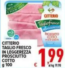 Iper Triscount Citterio taglio fresco in leggerezza prosciutto cotto offerta
