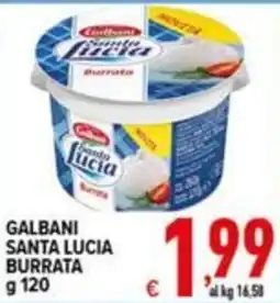 Iper Triscount Galbani Santa Lucia Burrata offerta