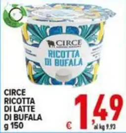 Iper Triscount Circe ricotta di latte di bufala offerta