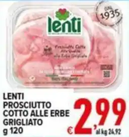 Iper Triscount Lenti prosciutto cotto alle erbe grigliato offerta