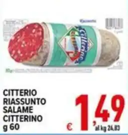 Iper Triscount Citterio riassunto salame citterino offerta