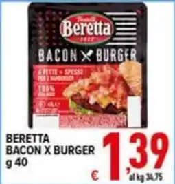 Iper Triscount Beretta bacon x burger offerta