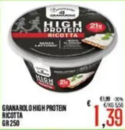 Supermercati EffePiù Granarolo high protein ricotta offerta