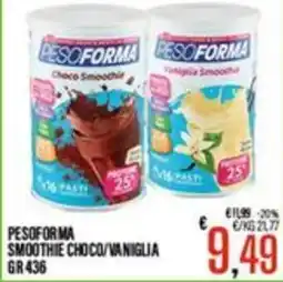 Supermercati EffePiù Pesoforma smoothie choco/vaniglia offerta
