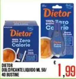 Supermercati EffePiù Dietor dolcificante liquido offerta