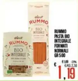 Supermercati EffePiù Rummo pasta bio integrale offerta