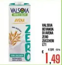 Supermercati EffePiù Valsolia bevanda di avena zero zuccheri offerta
