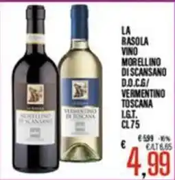Supermercati EffePiù La Rasola Vino Morellino di Scansano D.O.C./Vermentino Toscana offerta