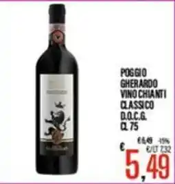 Supermercati EffePiù Poggio Gherardo Vino Chianti Classico D.O.C.G. offerta