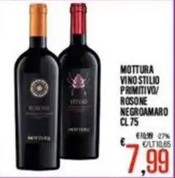 Supermercati EffePiù Mottura vino stil primo rosone negroamaro offerta