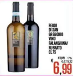 Supermercati EffePiù Feudi di San Gregorio Vino Falanghina/Rubrato offerta