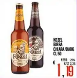 Supermercati EffePiù Kozel birra/dark offerta