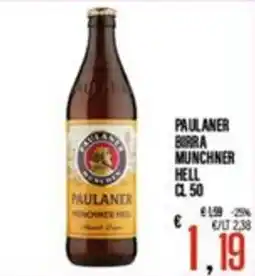 Supermercati EffePiù Paulaner birra munchner hell offerta