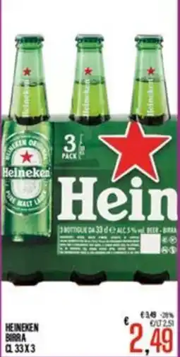 Supermercati EffePiù Heineken birra offerta