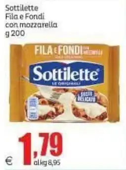 Elite Sottilette Fila e Fondi con mozzarella offerta