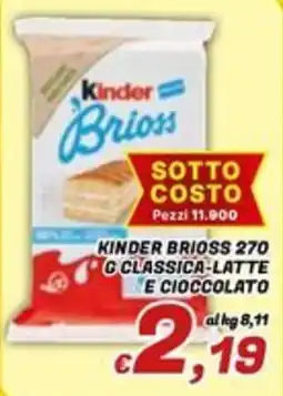 Idromarket Kinder Brioss offerta