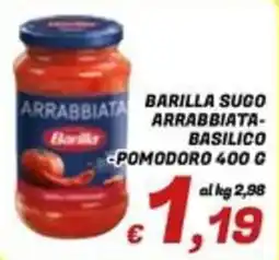Idromarket Barilla sugo arrabbiata-basilico pomodoro offerta