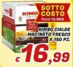 Idromarket Kimbo cialde macinato fresco offerta