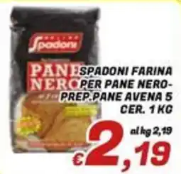 Idromarket Spadoni farina per pane nero-prep.pane avena 5 offerta