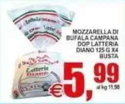 Pewex Mozzarella di bufala campana dop lattiera diano offerta