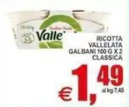 Pewex Ricotta vallelata galbani classica offerta