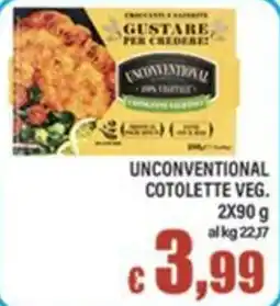 Top Supermercati Unconventional cotolette veg. offerta