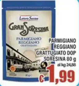 Top Supermercati Gran SoreSina Parmigiano Reggiano Grattugiato offerta