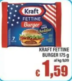 Top Supermercati Kraft Fettine Burger offerta